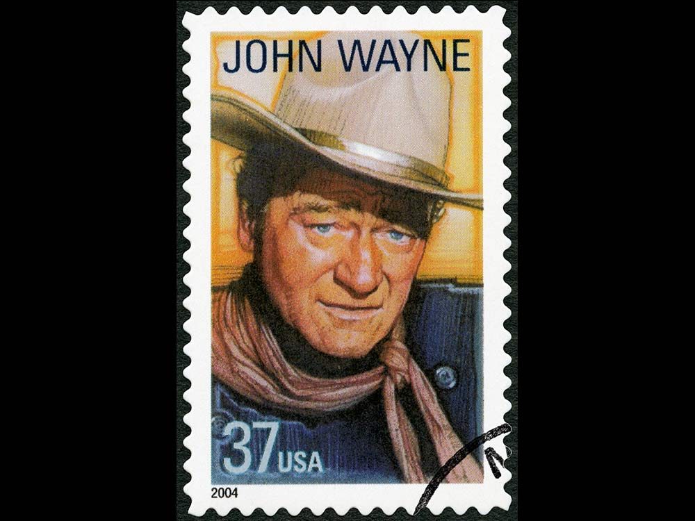 John Wayne postage stamp
