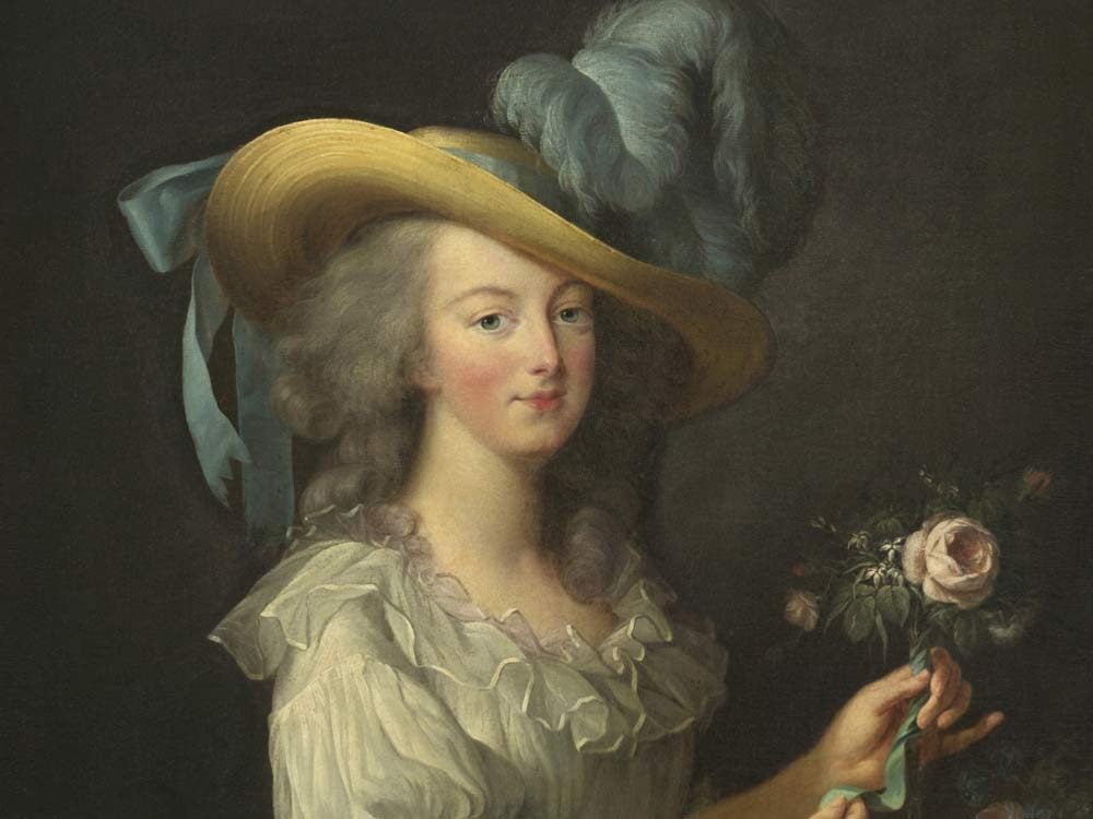 Painting of French queen Marie Antoinette