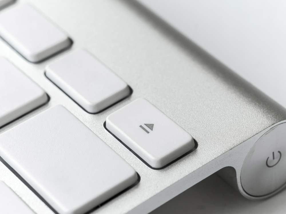 Eject button on Mac keyboard