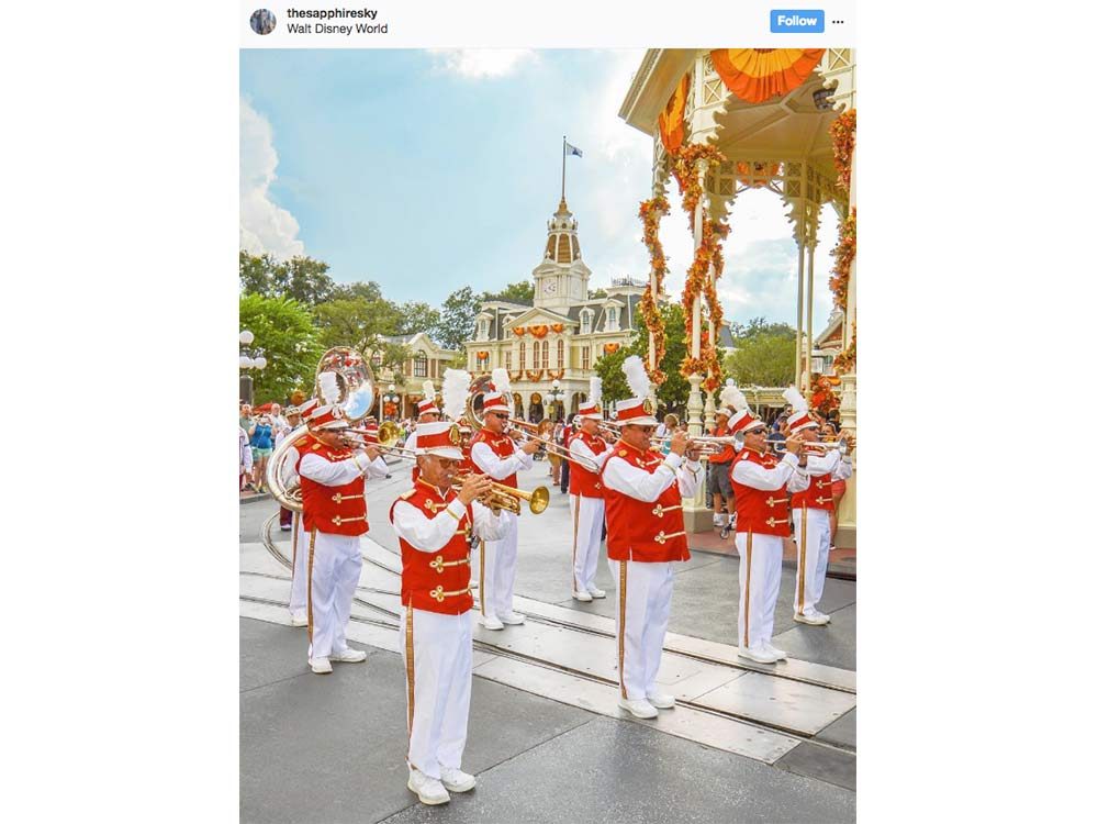 Marching band at Disney
