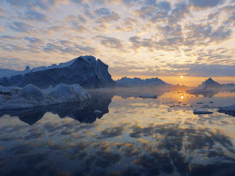 Sunset in Anarctica