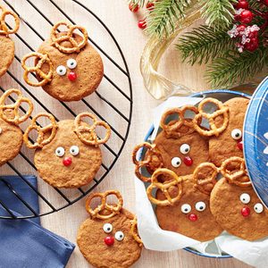 Ginger-Molasses Reindeer Cookies