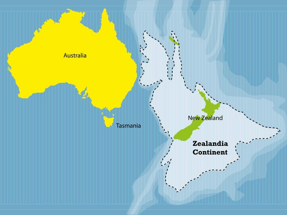 Map of Zealandia
