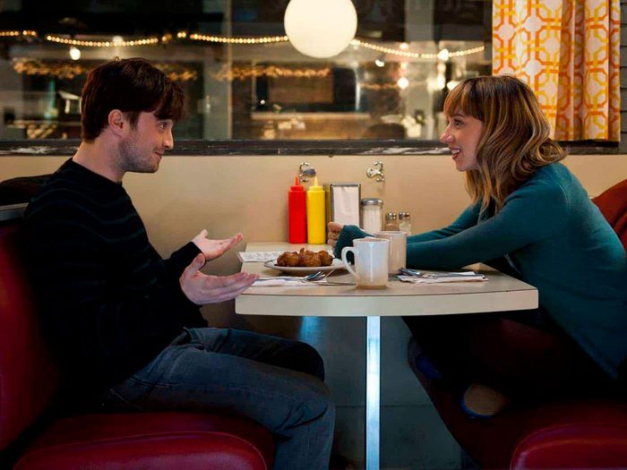 Daniel Radcliffe and Zoe Kazan in "The F Word"
