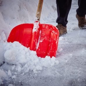 How to melt ice without salt - shovelling snow