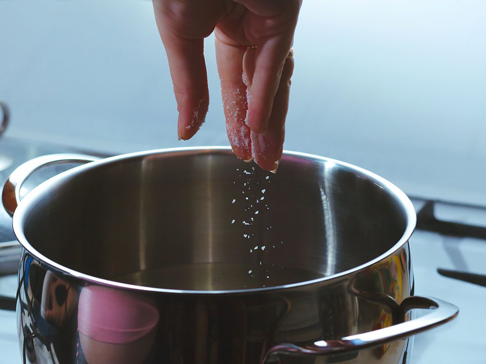 Always salt the water when cooking pasta