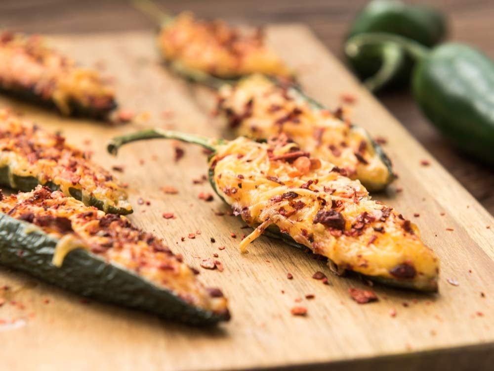 Baked jalapenos with cheese