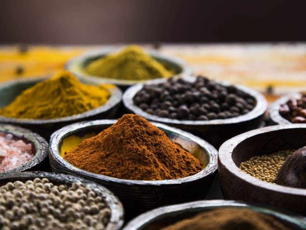 Selection of Indian spices