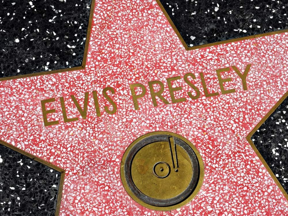 Elvis Presley star on Hollywood Walk of Fame