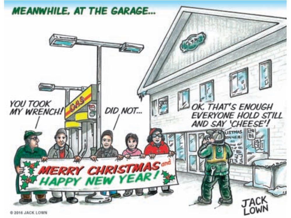 At the Garage cartoon