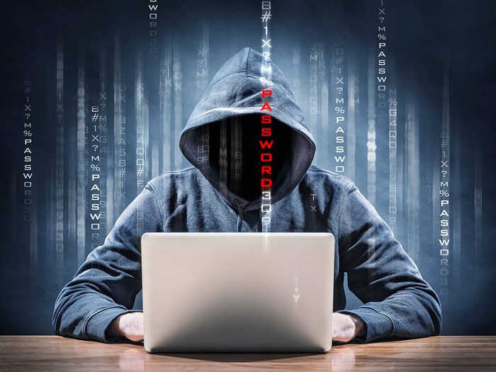 How to prevent identity theft - hacker on laptop