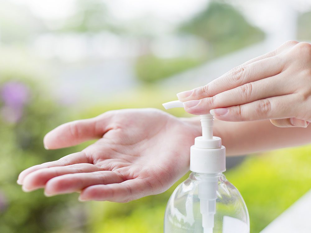 Bad hygiene habits: Hand sanitizer