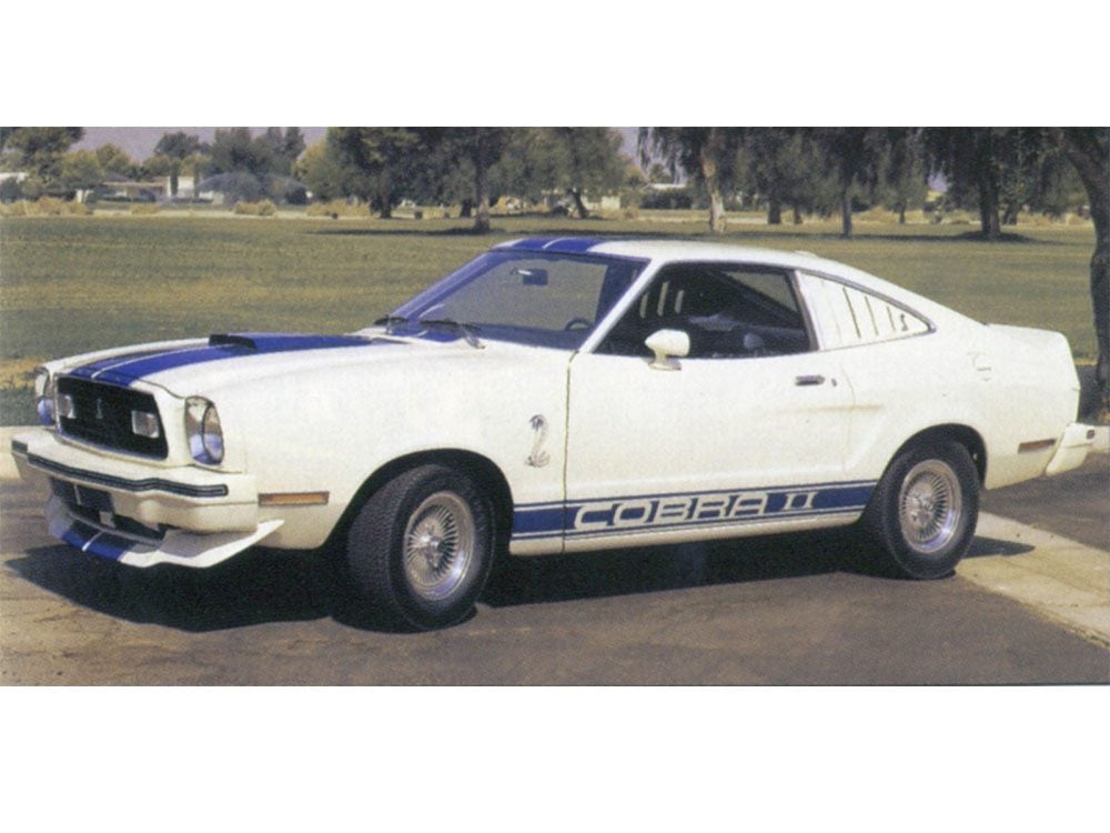 1976 white Mustang Cobra from Charlie's Angels