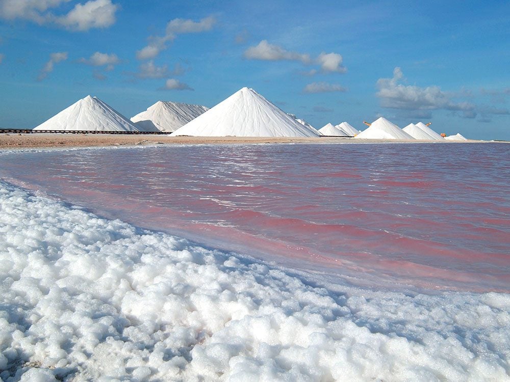 Salt pyramids of Bonaire