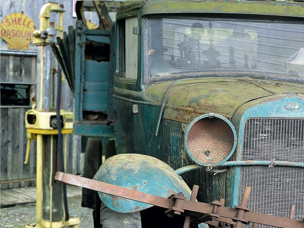 Old Ford truck awaiting restoration