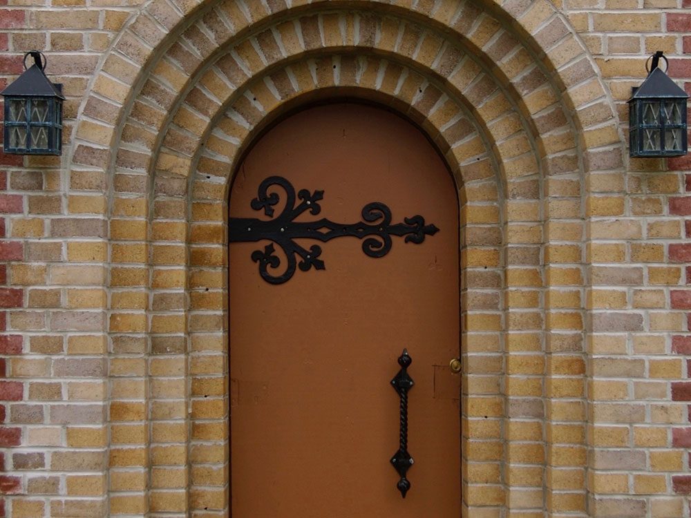 Light brown door