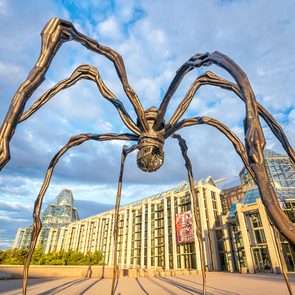 Famous sculptures - Maman spider sculpture at The National Gallery in Ottawa