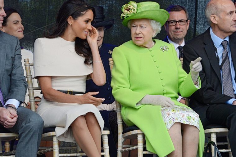 Meghan Markle and Queen Elizabeth II at event