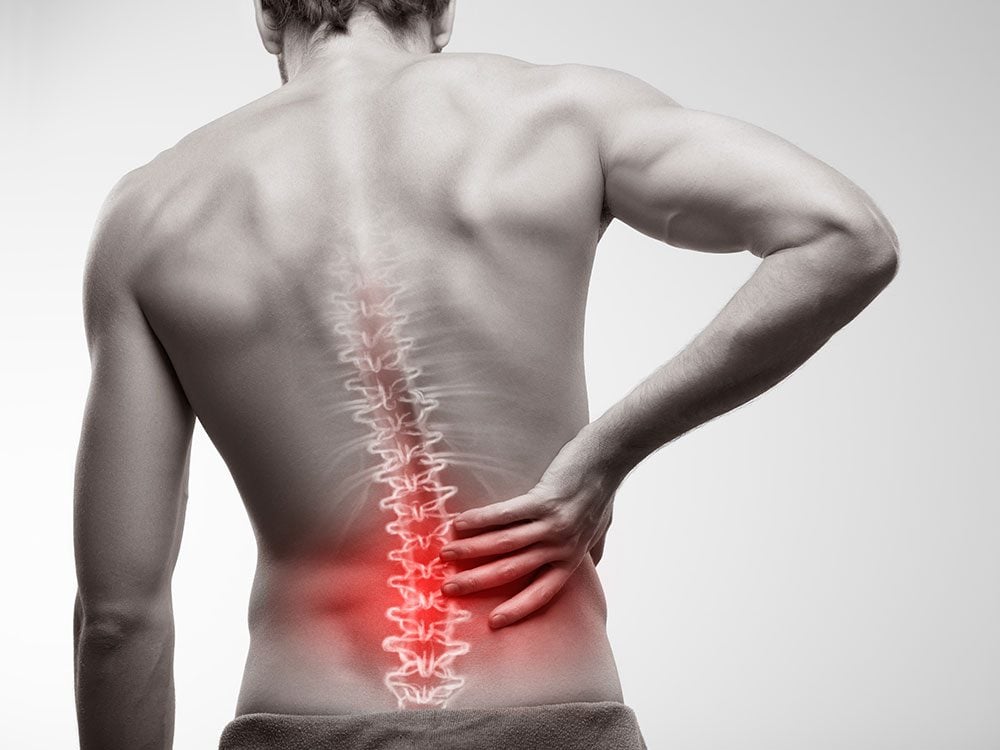 Medical trivia - man with back pain