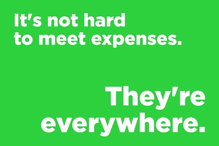 Corny jokes - it's not hard to meet expenses