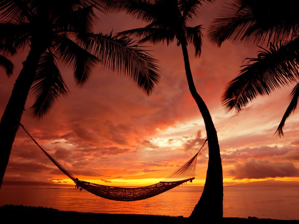 Beautiful Hawaiian sunset