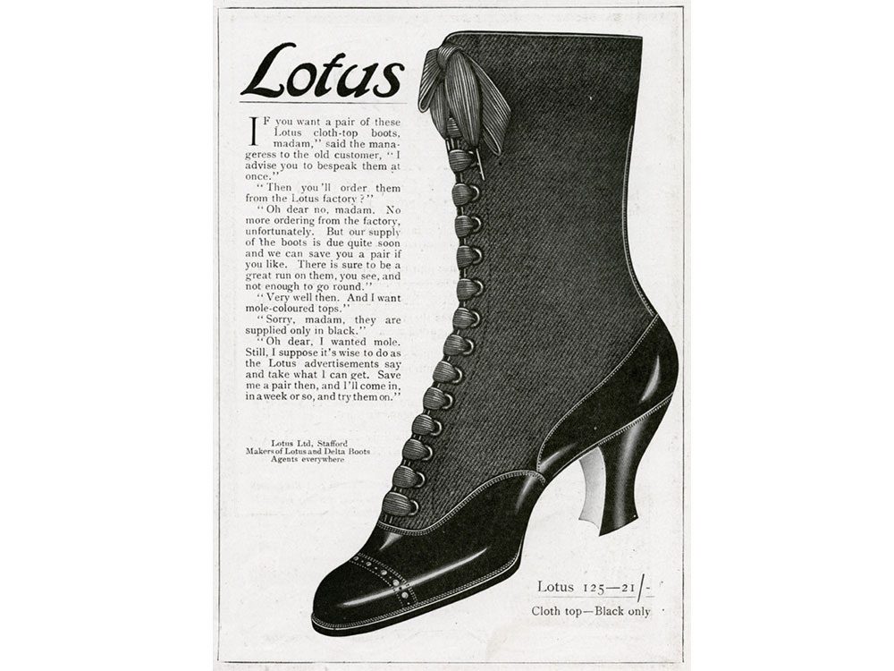 Old-fashioned women's boots