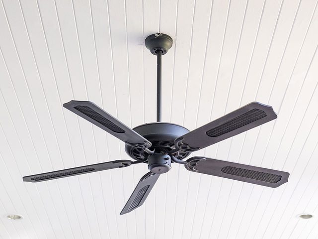 Use a pillowcase to dust ceiling fan blades