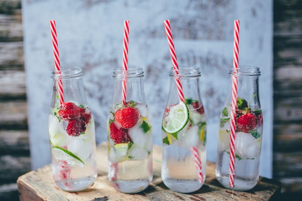 Fruit-infused water drinks