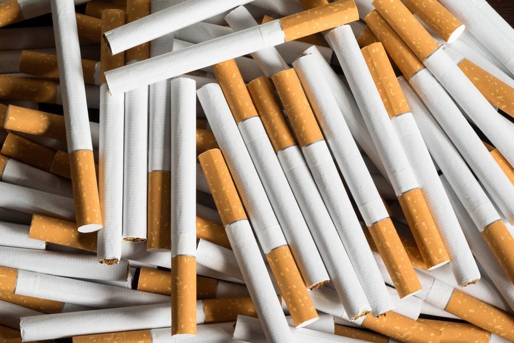 Pile of cigarettes