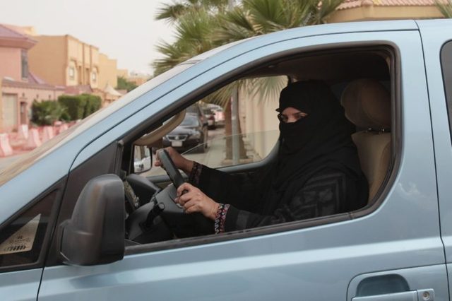 Aziza Yousef drives a car in Riyadh, Saudi Arabia, as part of a campaign to defy Saudi Arabia's ban on women driving. In the six months since Saudi activists renewed calls to defy the kingdom's ban on female drivers, small numbers of women have gotten behind the wheel almost daily in what has become the country's longest such campaign