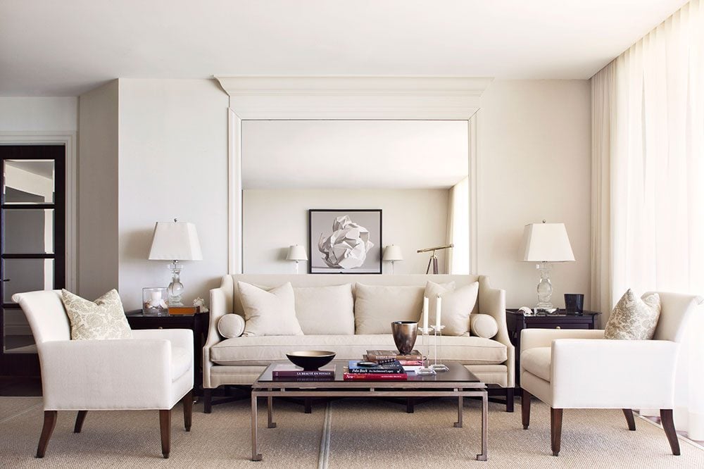 Brian Gluckstein beige living room