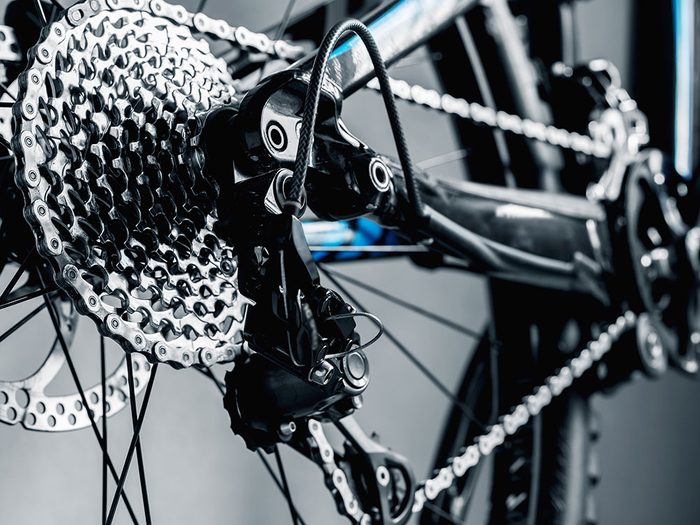 Use cooking spray on your bike chain