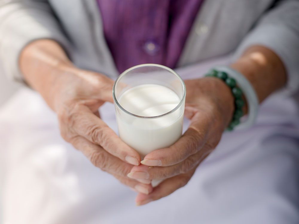 Recommended milk intake for seniors