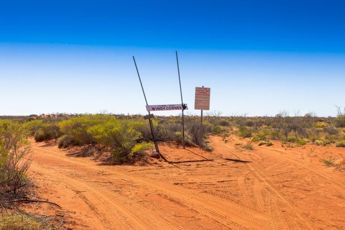 Windy Corner on the Canning Stock Route in outback Western Australia.