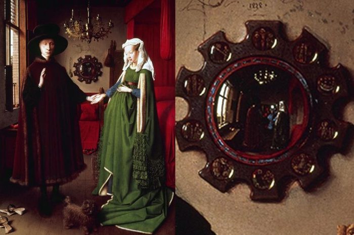 The Arnolfini Portrait by Van Eyck.