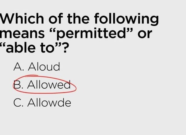allowed