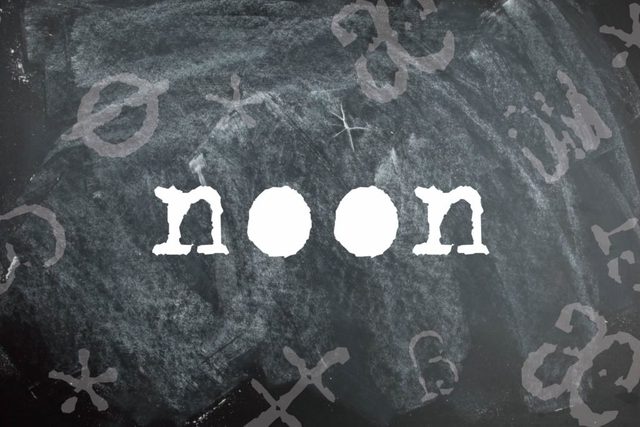 Noon is a palindrome