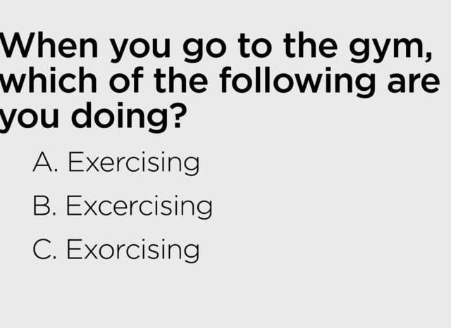 when you go to the gym