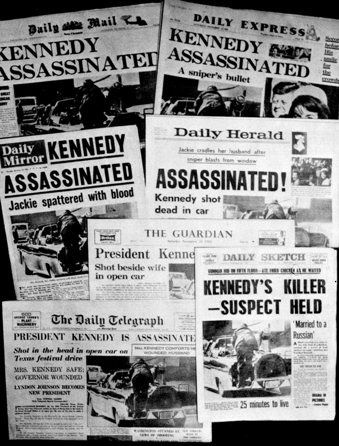 News coverage of JFK assassination