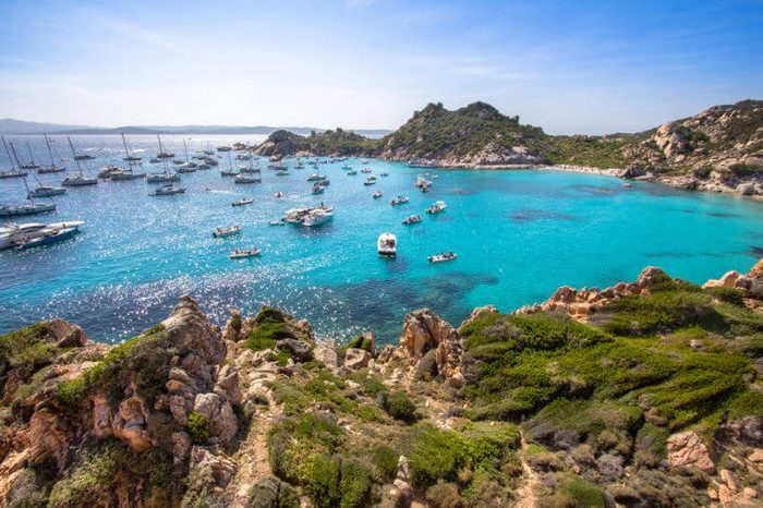 Cala Corsara, Maddalena archipelago on Sardinia island, Italy
