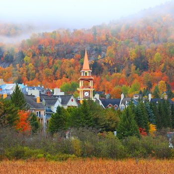 Best places to see fall colours in Canada - Mont Tremblant leaves
