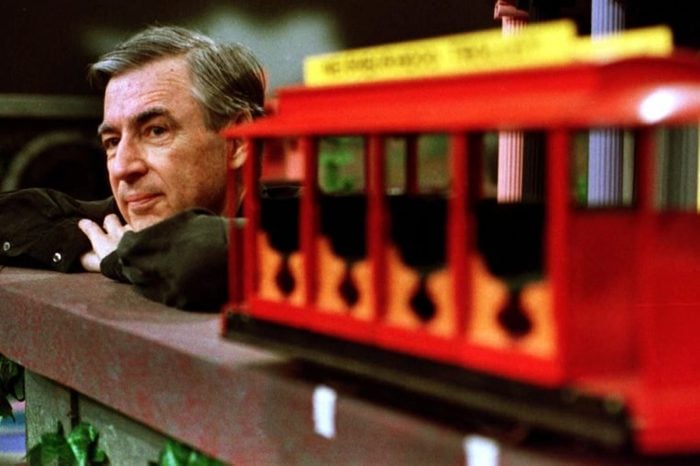 FRED ROGERS Fred Rogers pauses during a taping of his show " Mister Rogers' Neighborhood," in Pittsburgh