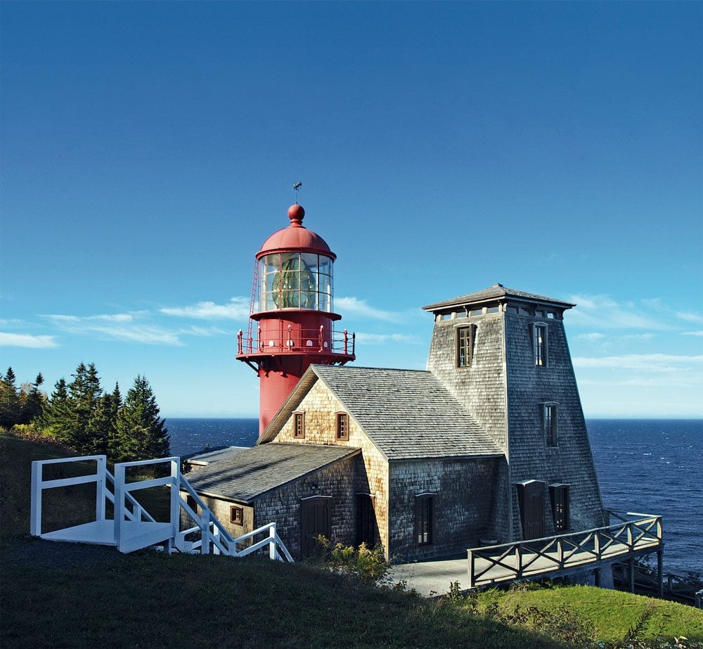 Pointe a la Renommee Lighthouse in the Gaspe Peninsula