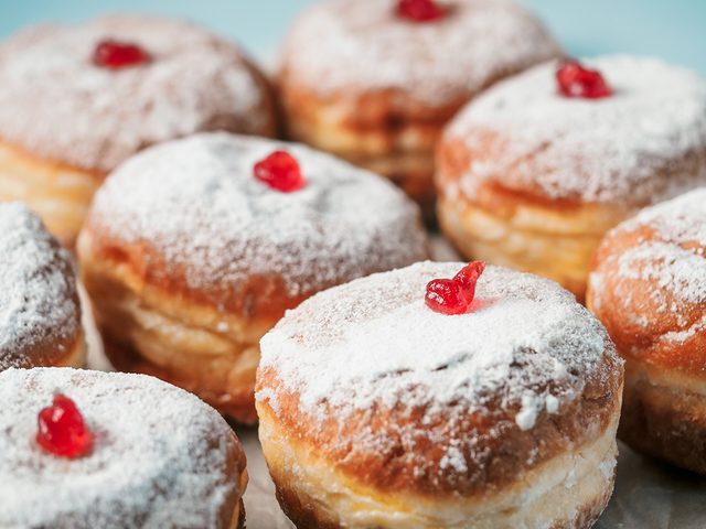 Jelly doughnuts for Hanukkah