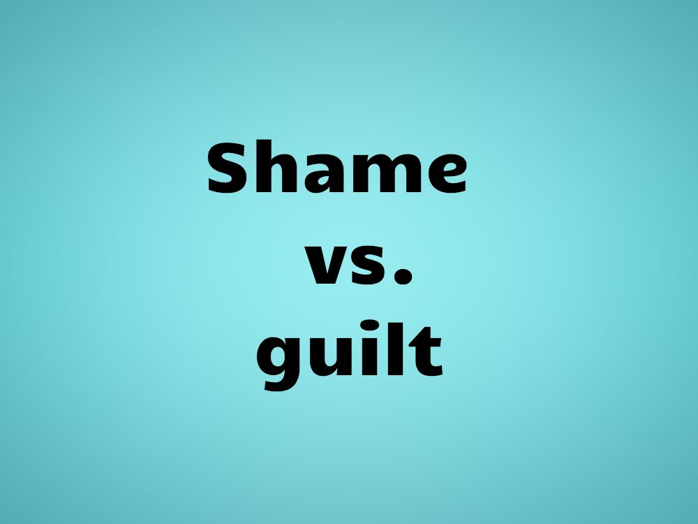 Shame vs. guilt