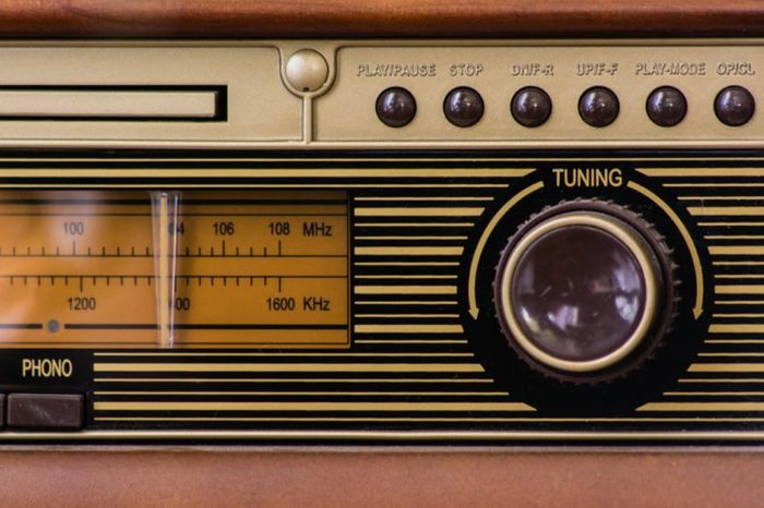 vintage radio detail