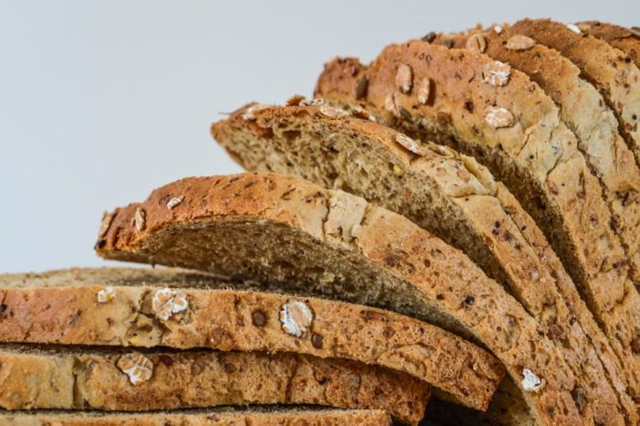 Sliced Multi Grain Bread closeup