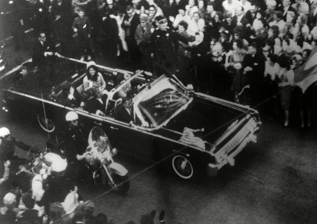 President John F. Kennedy's car in Dallas motorcade
