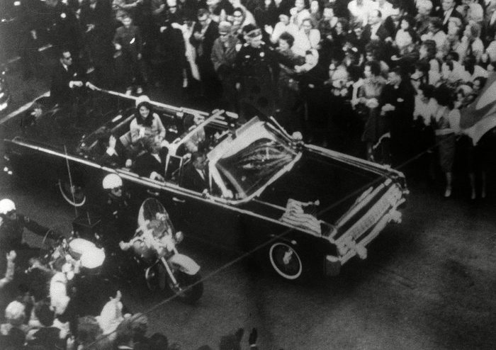 President John F. Kennedy's car in Dallas motorcade