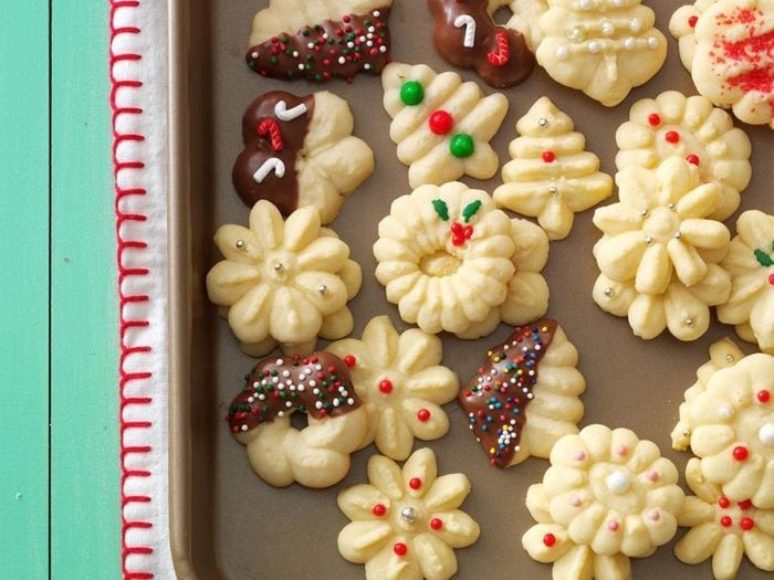 Christmas cookie recipes - Buttery spritz cookies